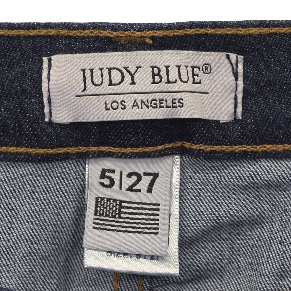 Judy Blue 8390 Handsand Rayon Skinny Jeans Dark Wash Soft Stretch Women 5/27 NWT - Picture 5 of 13